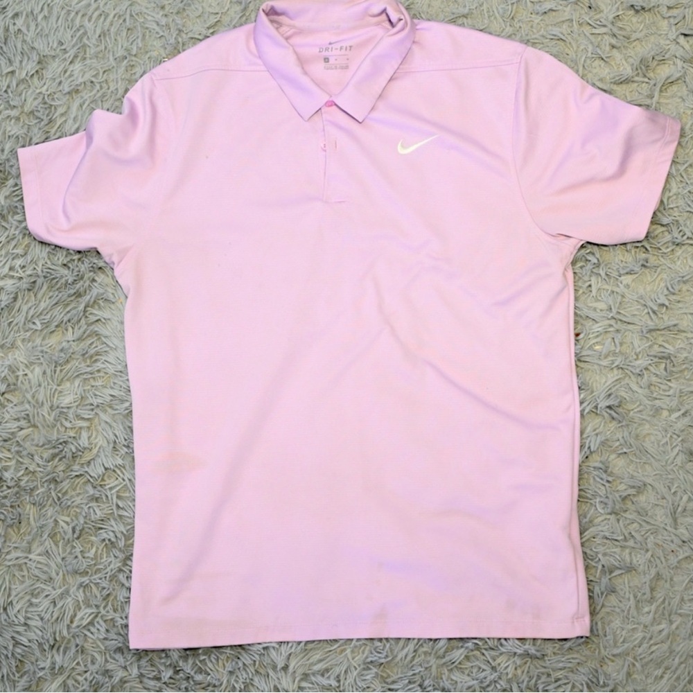 Nike Pink and Purple Polo Shirt Relaxed Fit